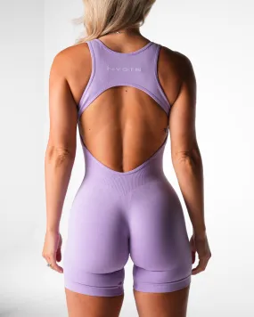 Lilac Silhouette Seamless Romper