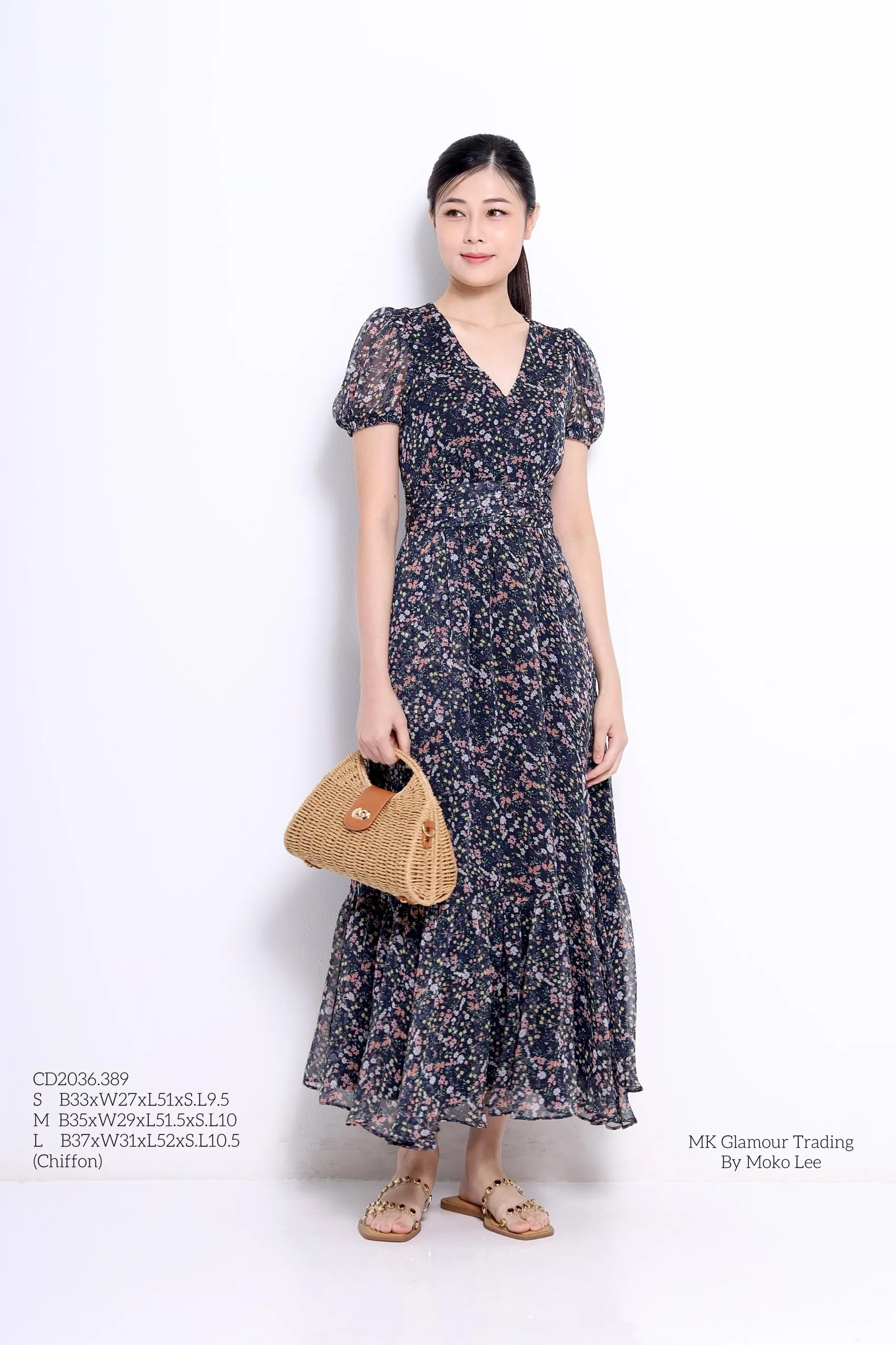 Lily Chiffon Floral Dress