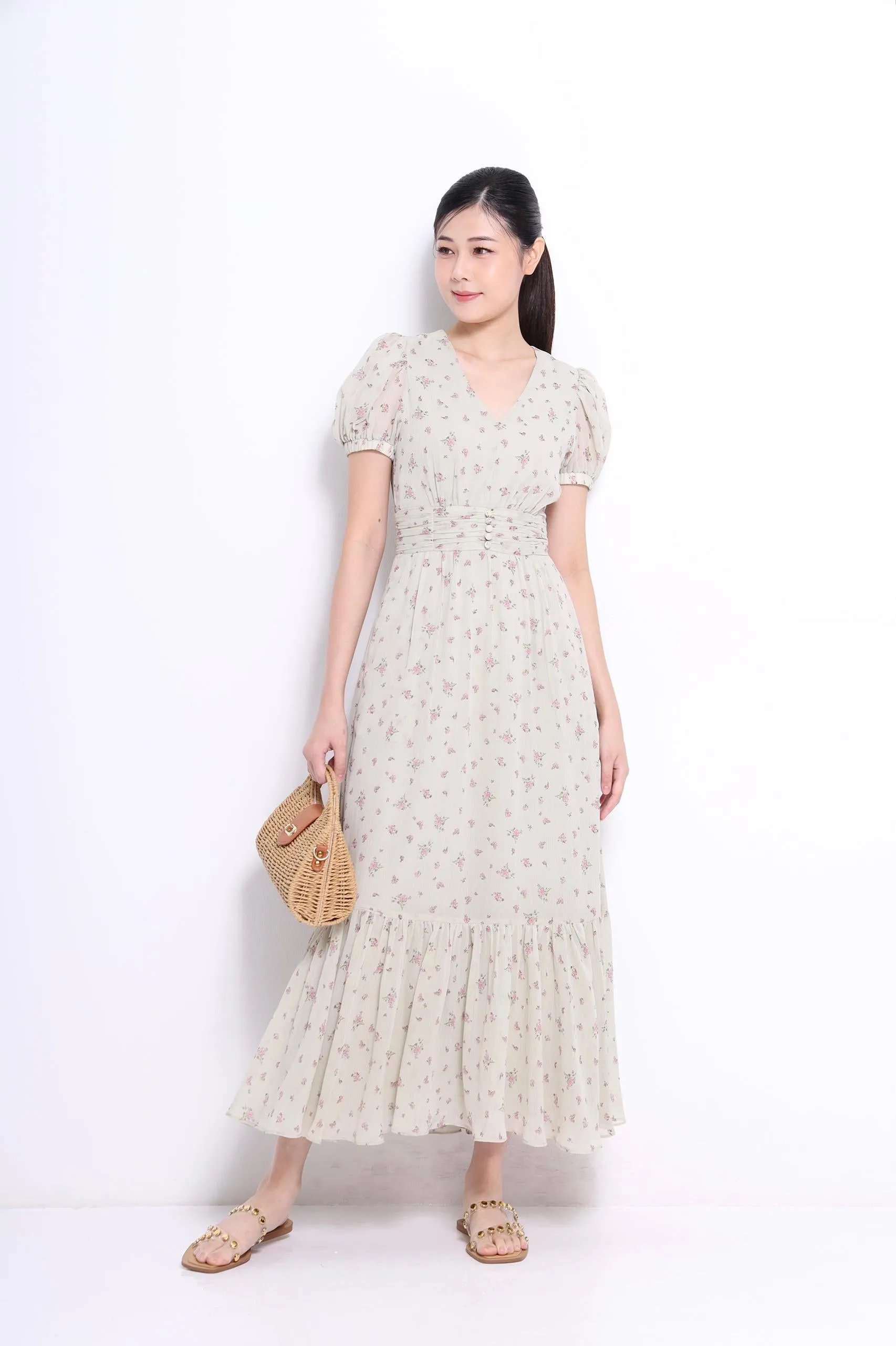 Lily Chiffon Floral Dress