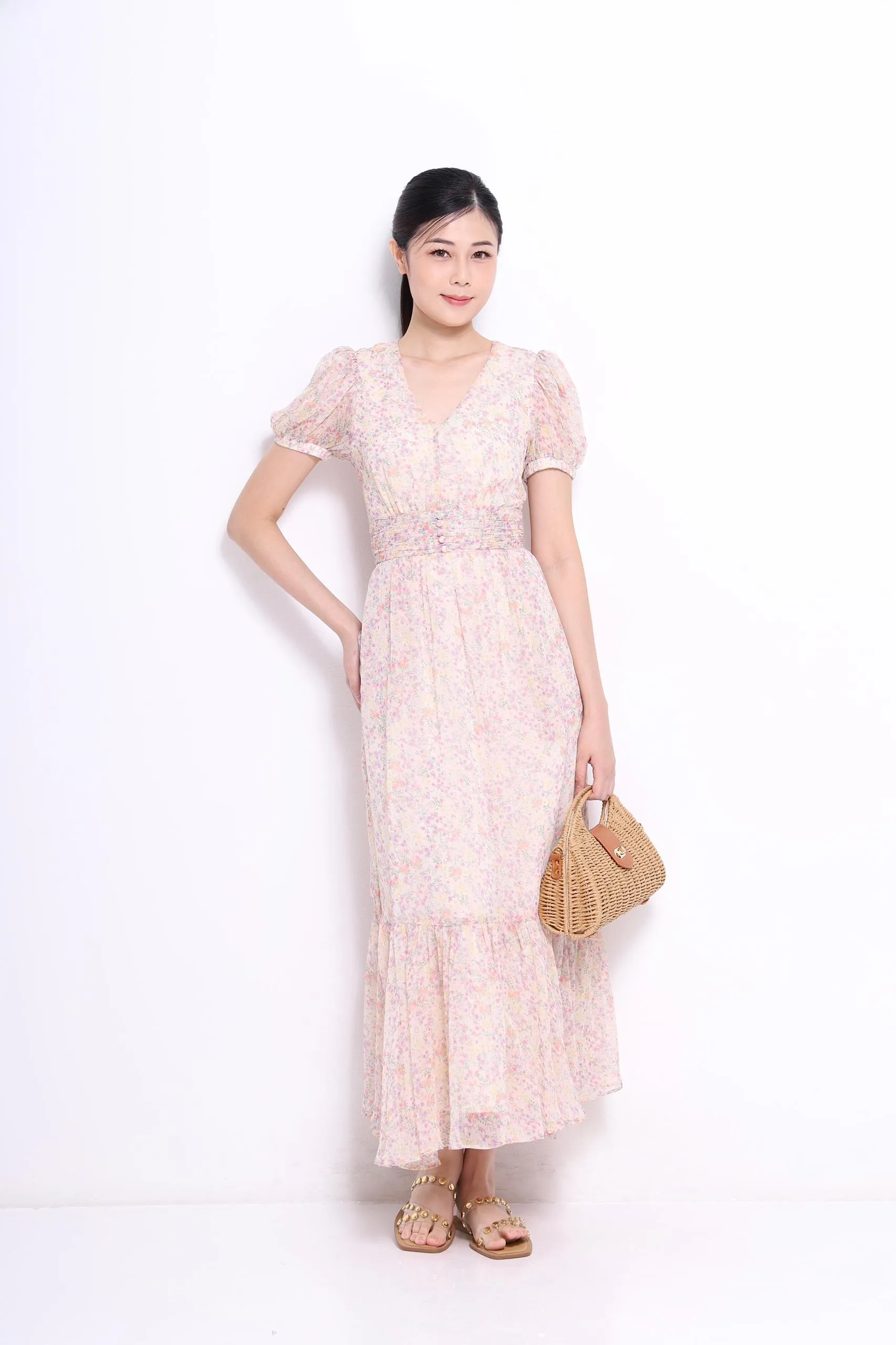 Lily Chiffon Floral Dress