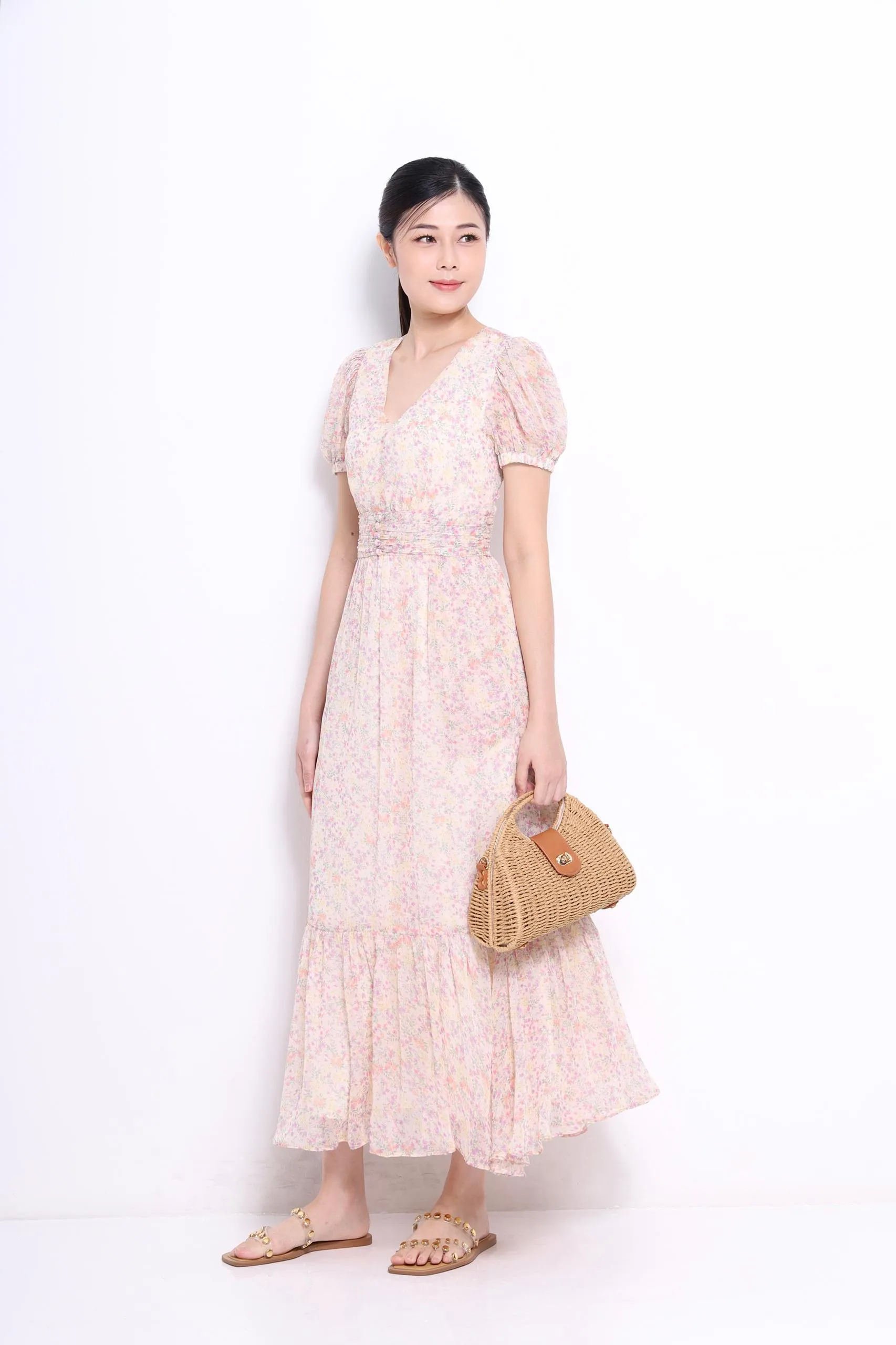 Lily Chiffon Floral Dress