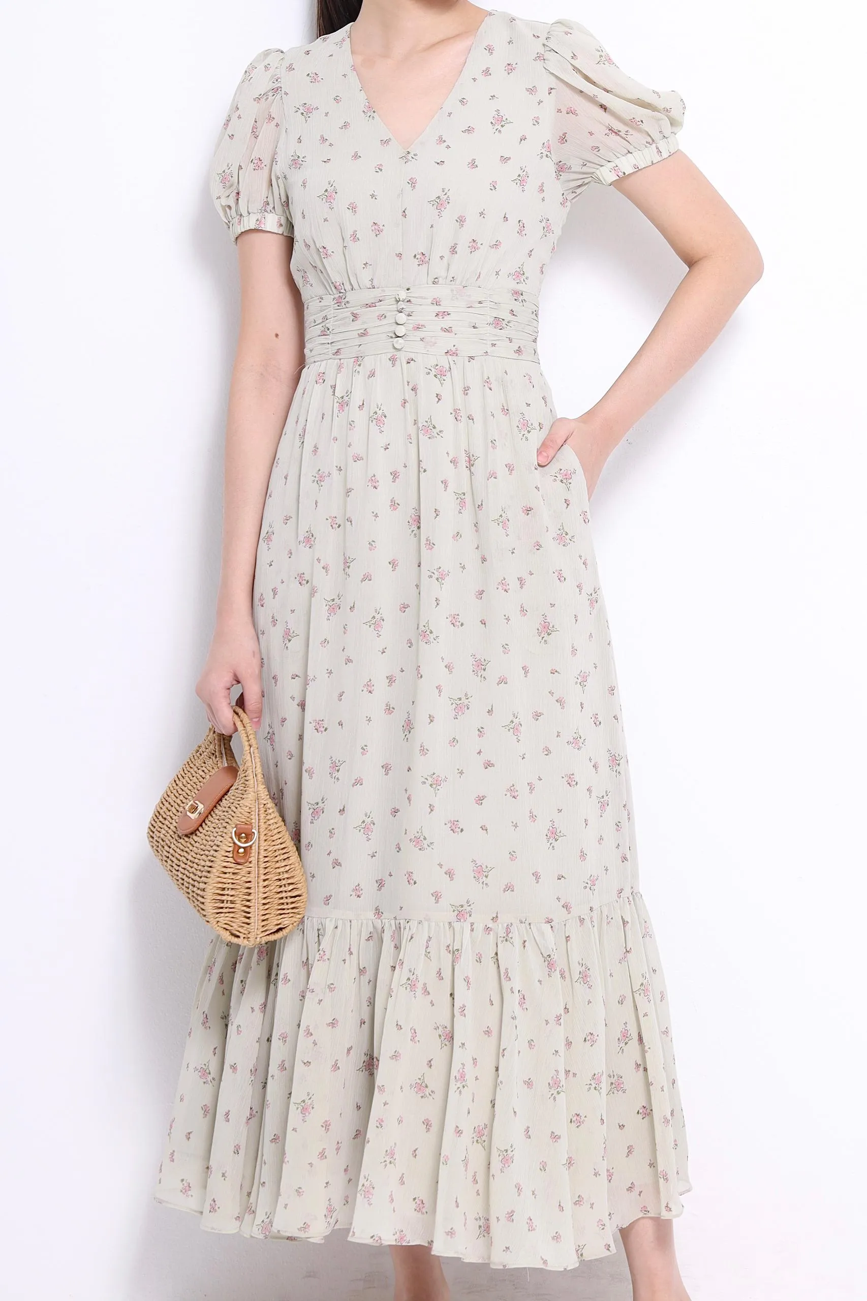 Lily Chiffon Floral Dress