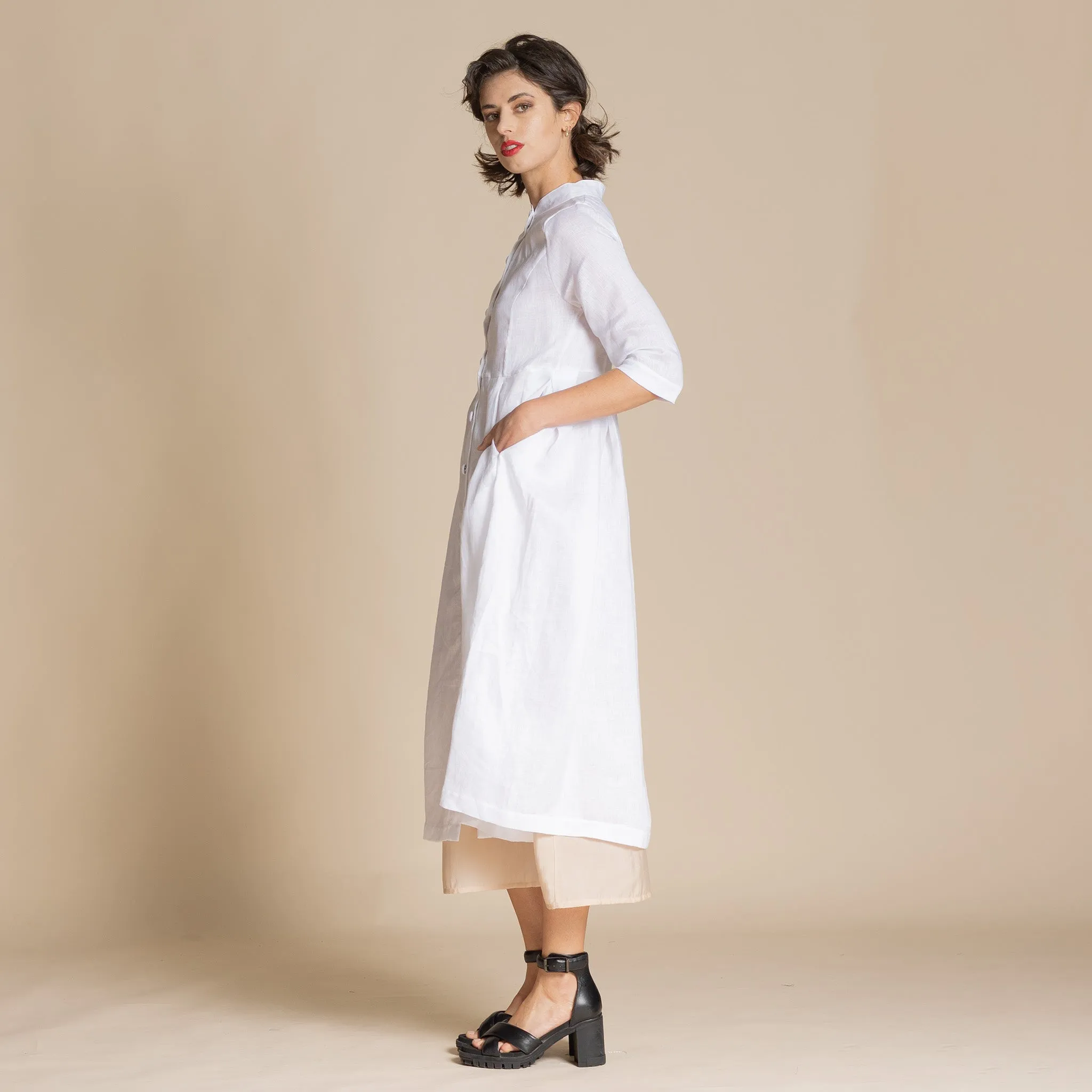 linen monastic dress