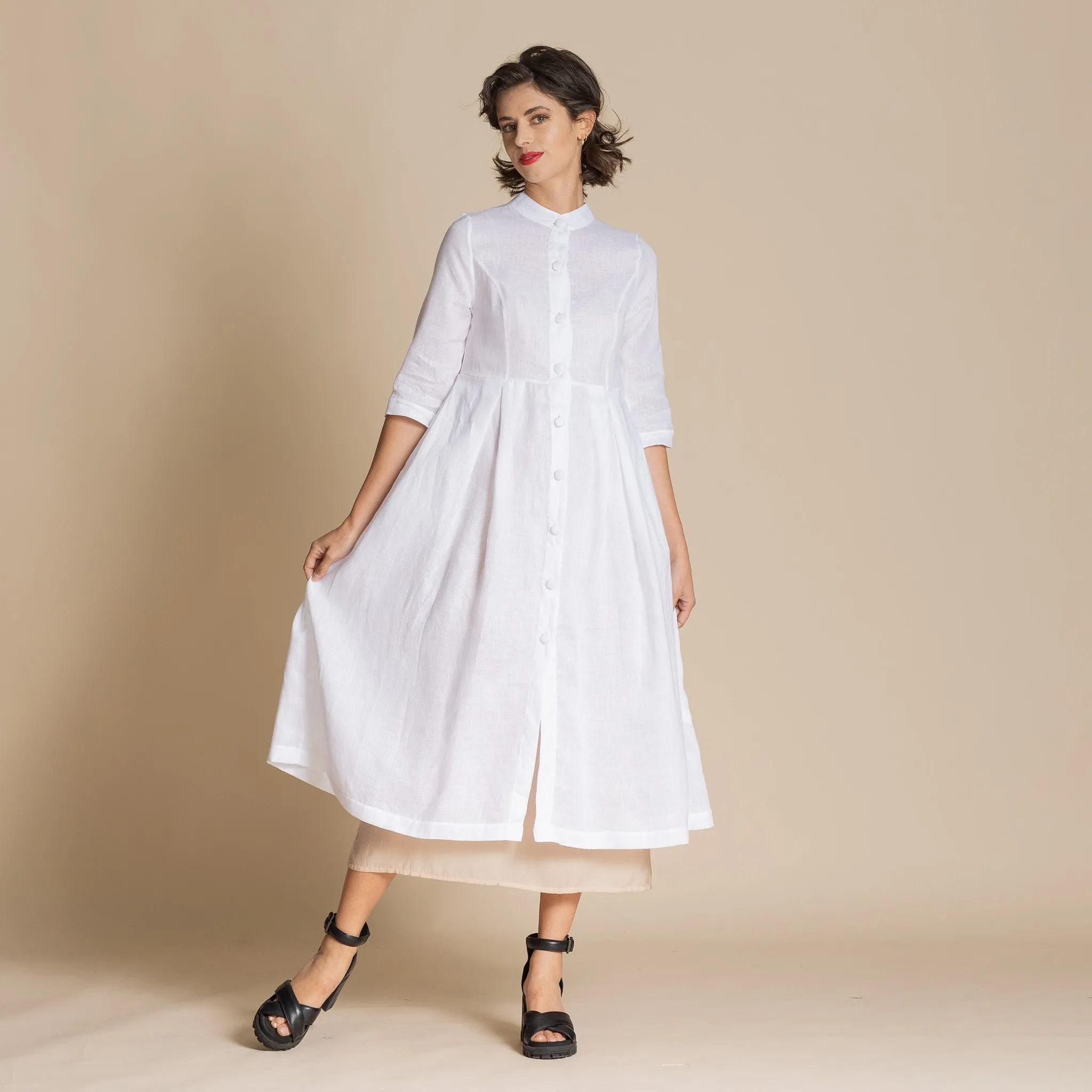 linen monastic dress