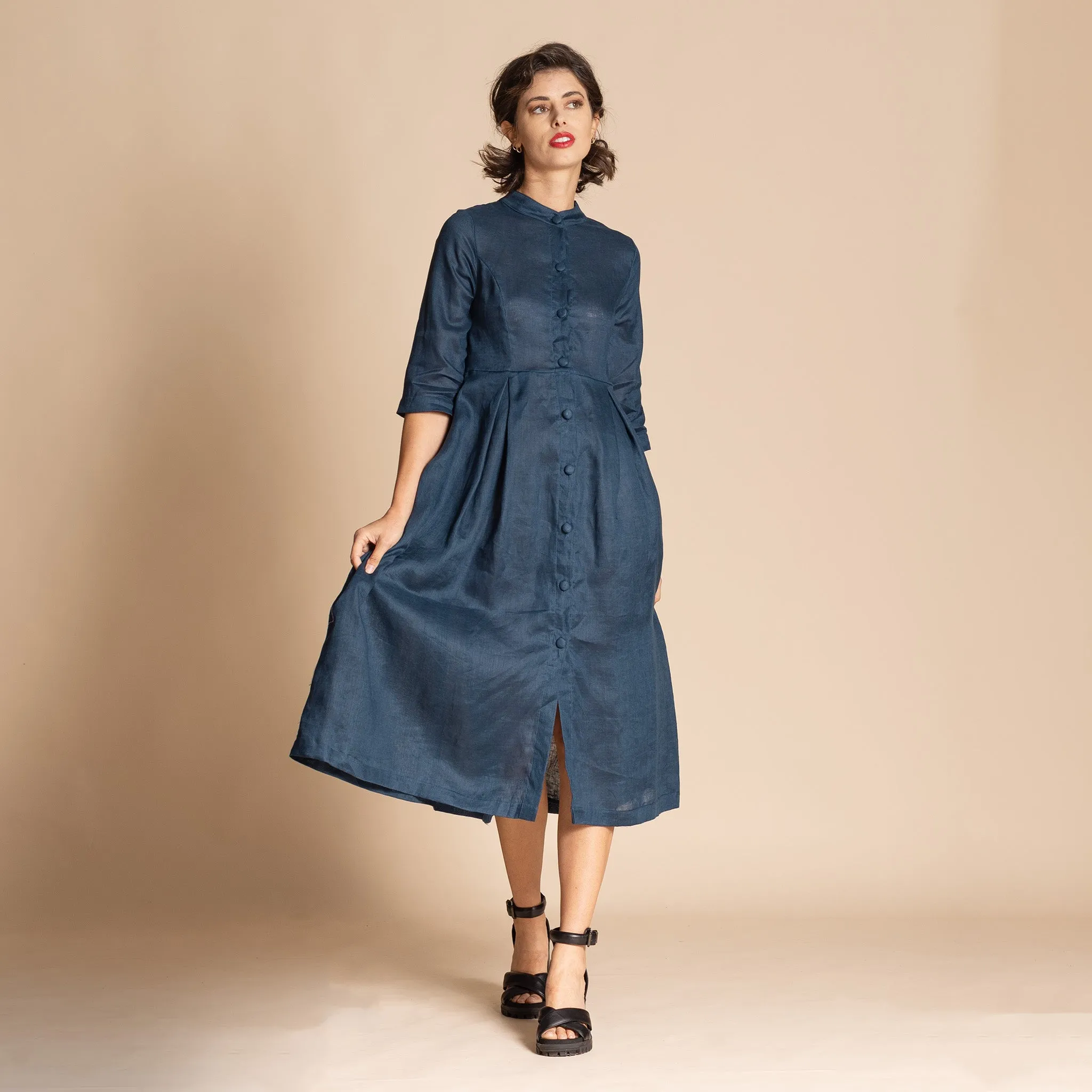 linen monastic dress