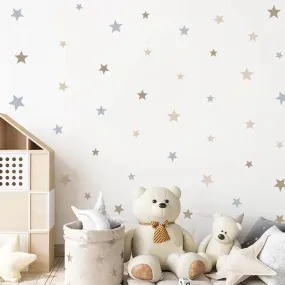 Little Stars Wall Decals For Nursery Room Wall Decor Removable Peel & Stick PVC Wall Stickers For Kid's Room Bedroom Wall Creative DIY Home Decor