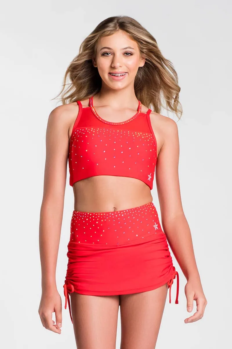 Liza Sports Bra in Red