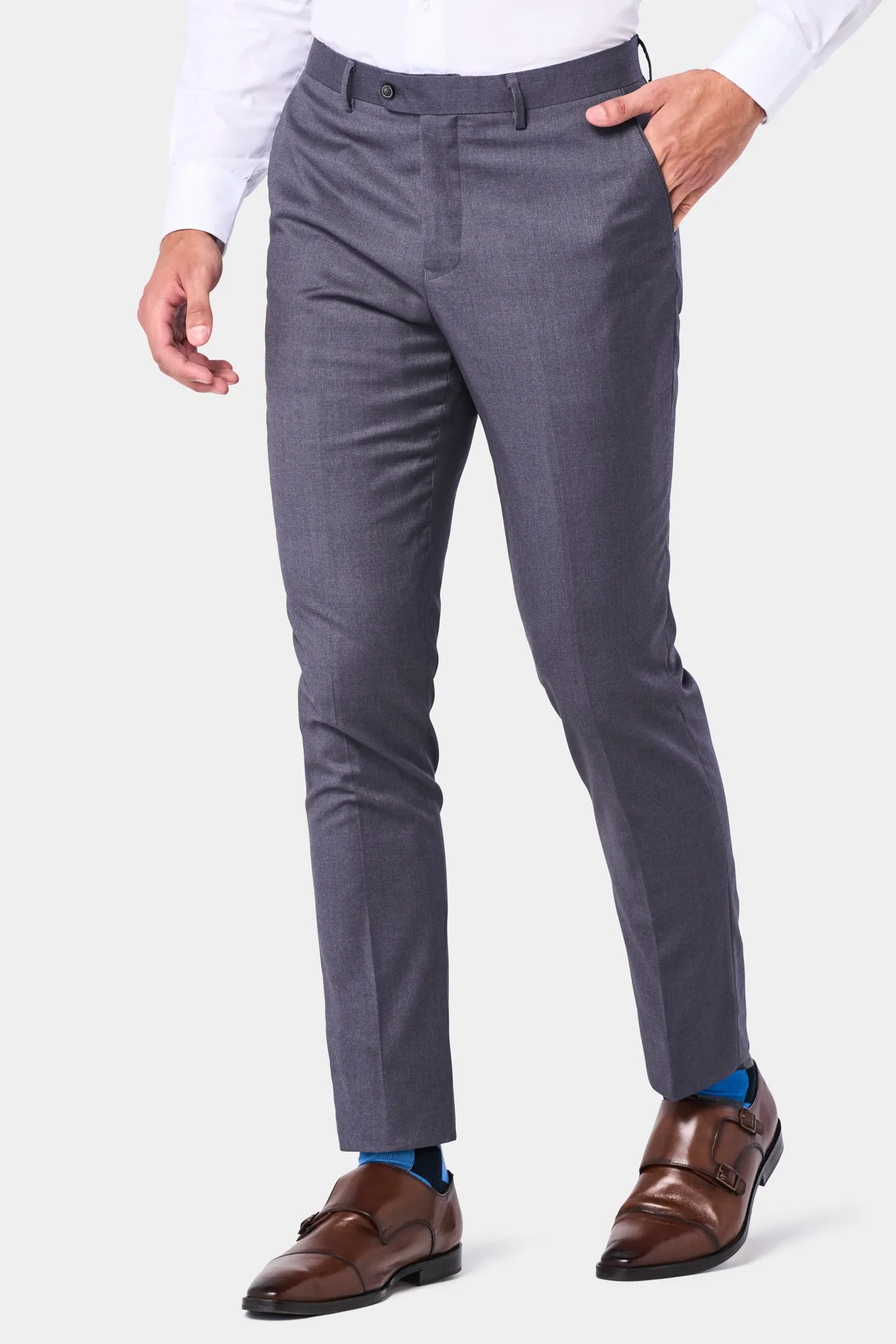 Medium Gray 2 Button Suit