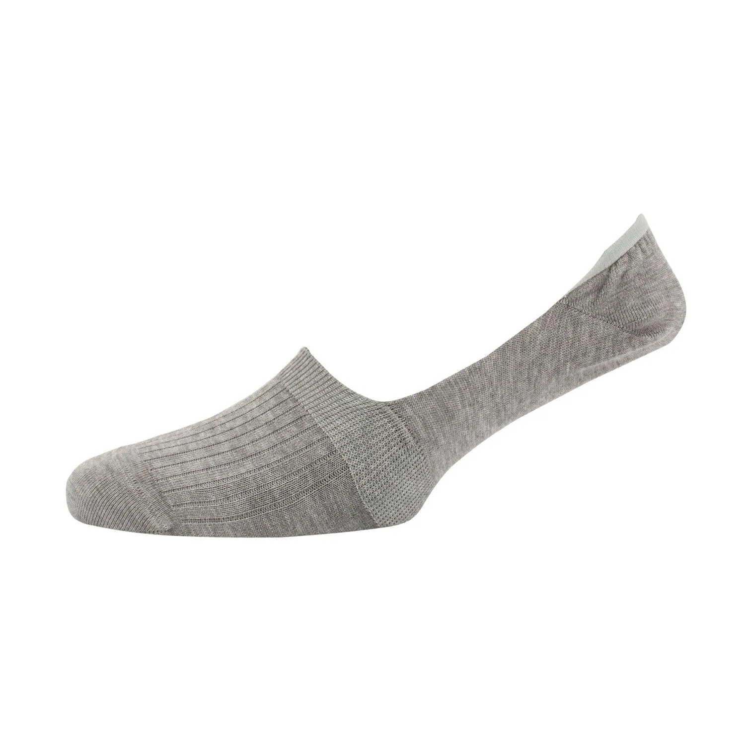 Men's Rib Mercerised Cotton Invisible Socks