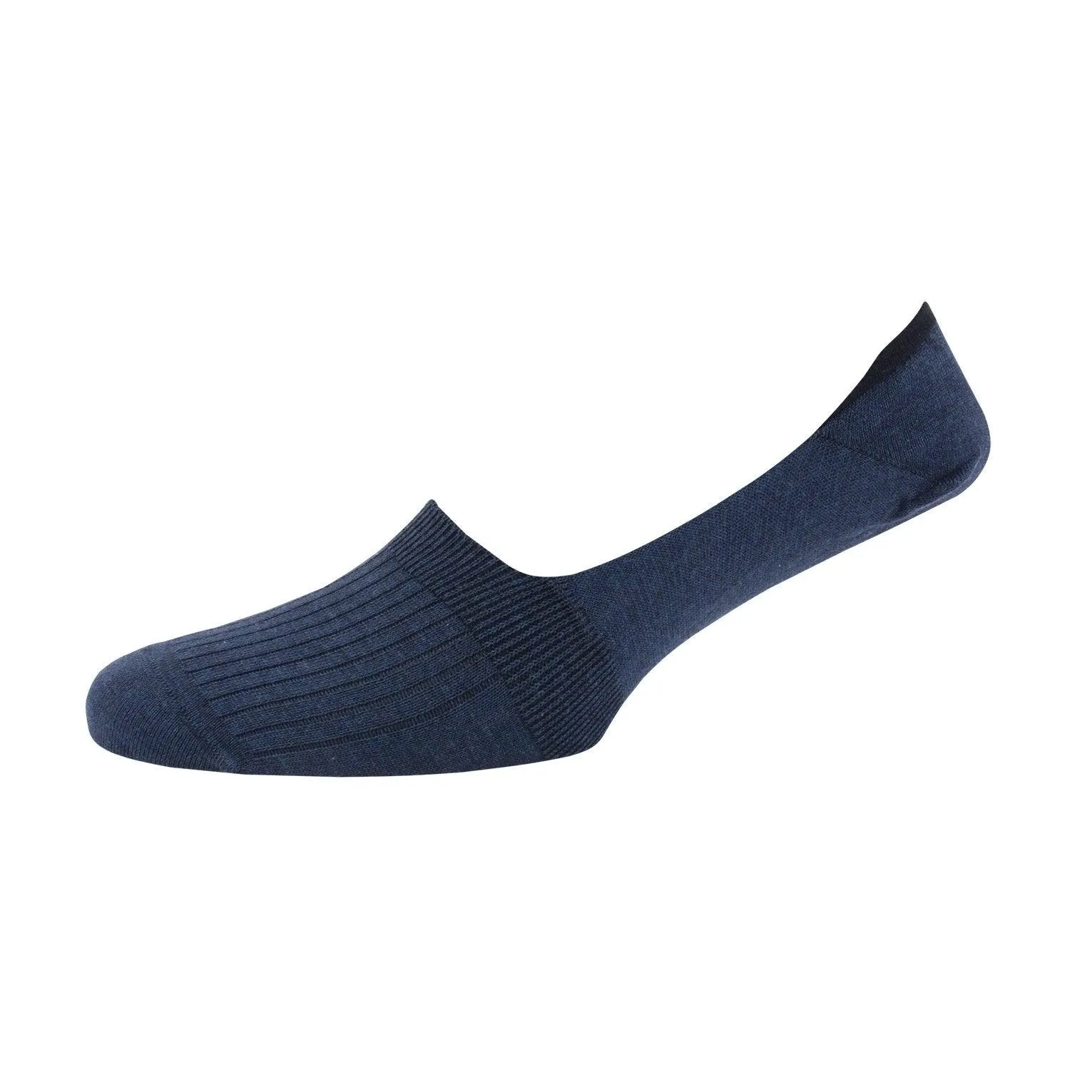 Men's Rib Mercerised Cotton Invisible Socks