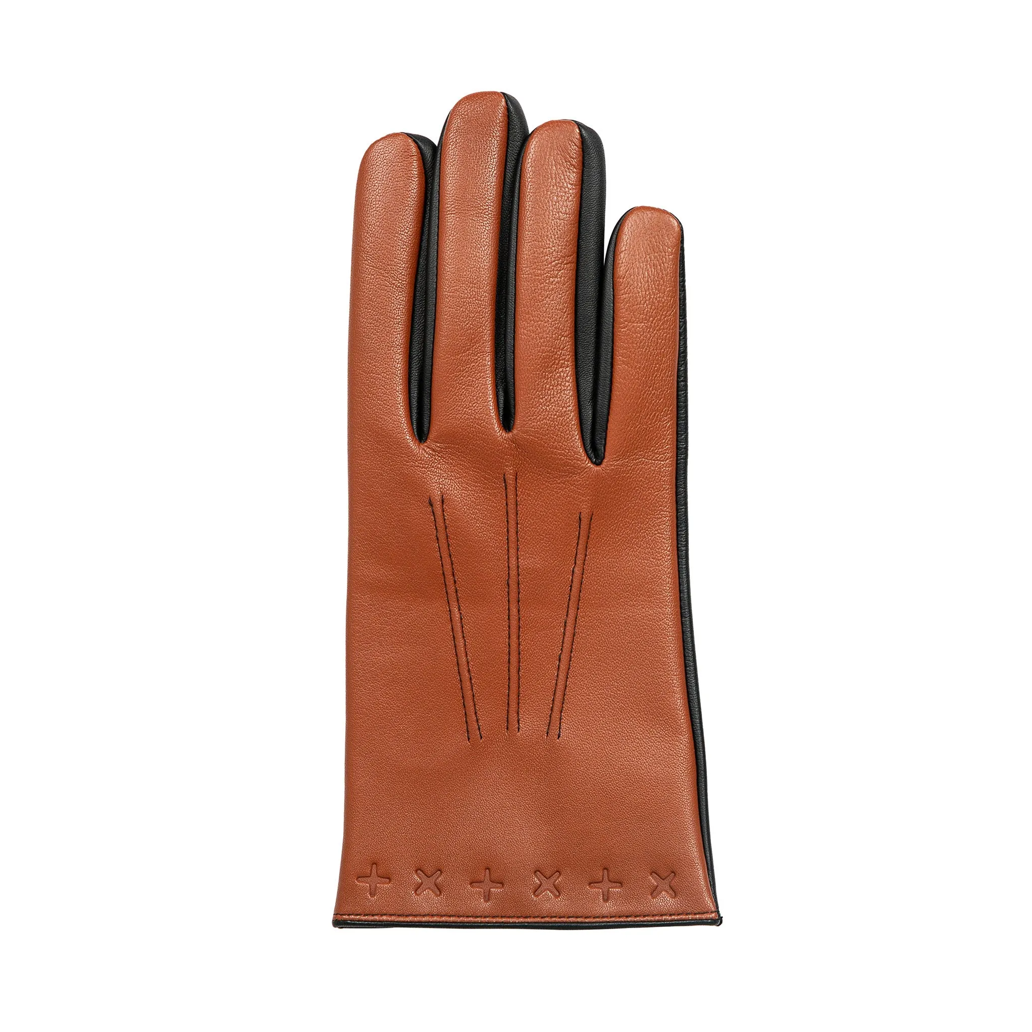 Men's The Suited Racer Touchscreen Three-Point Leather Gloves