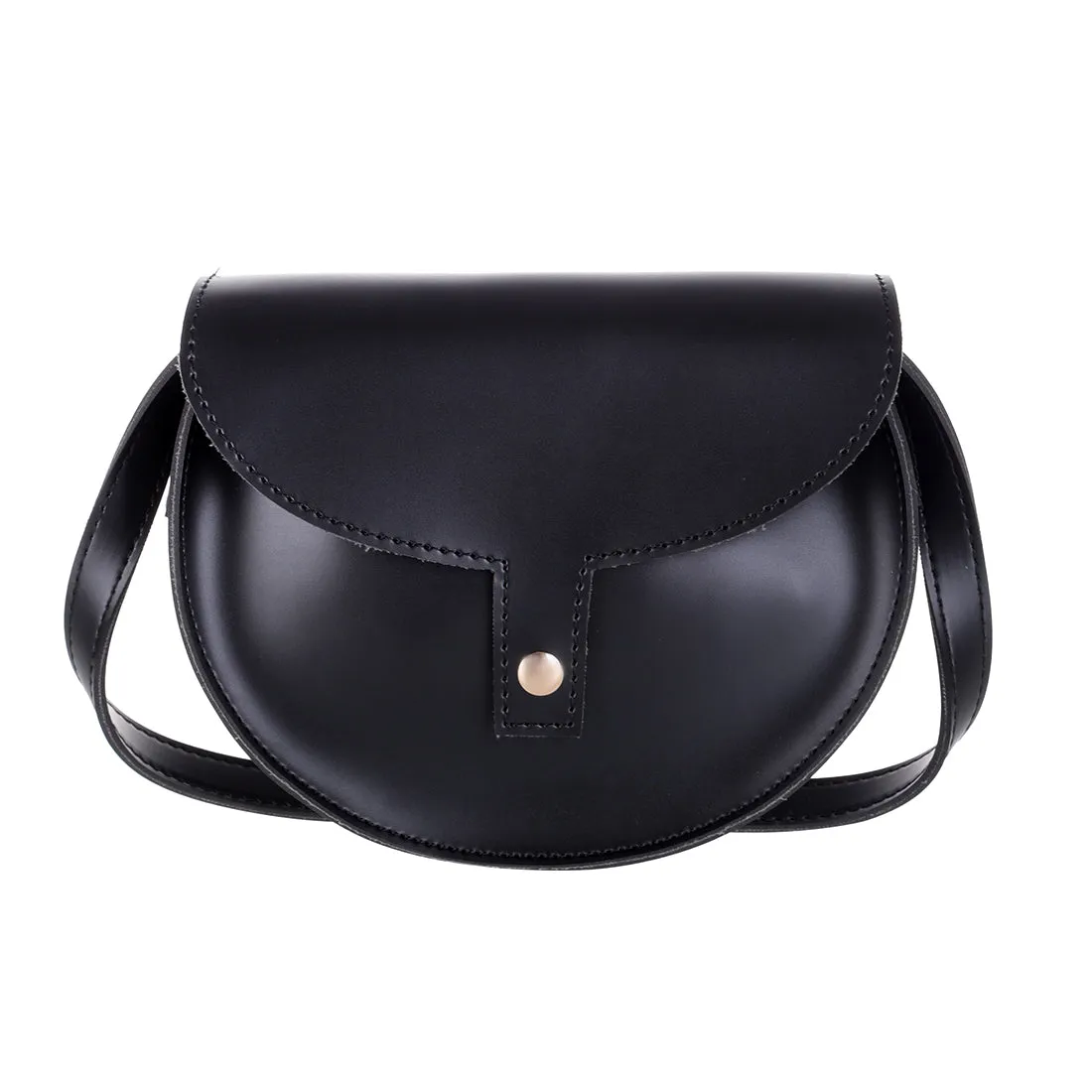 MINISO Retro Semicircle Crossbody Bag (Black)