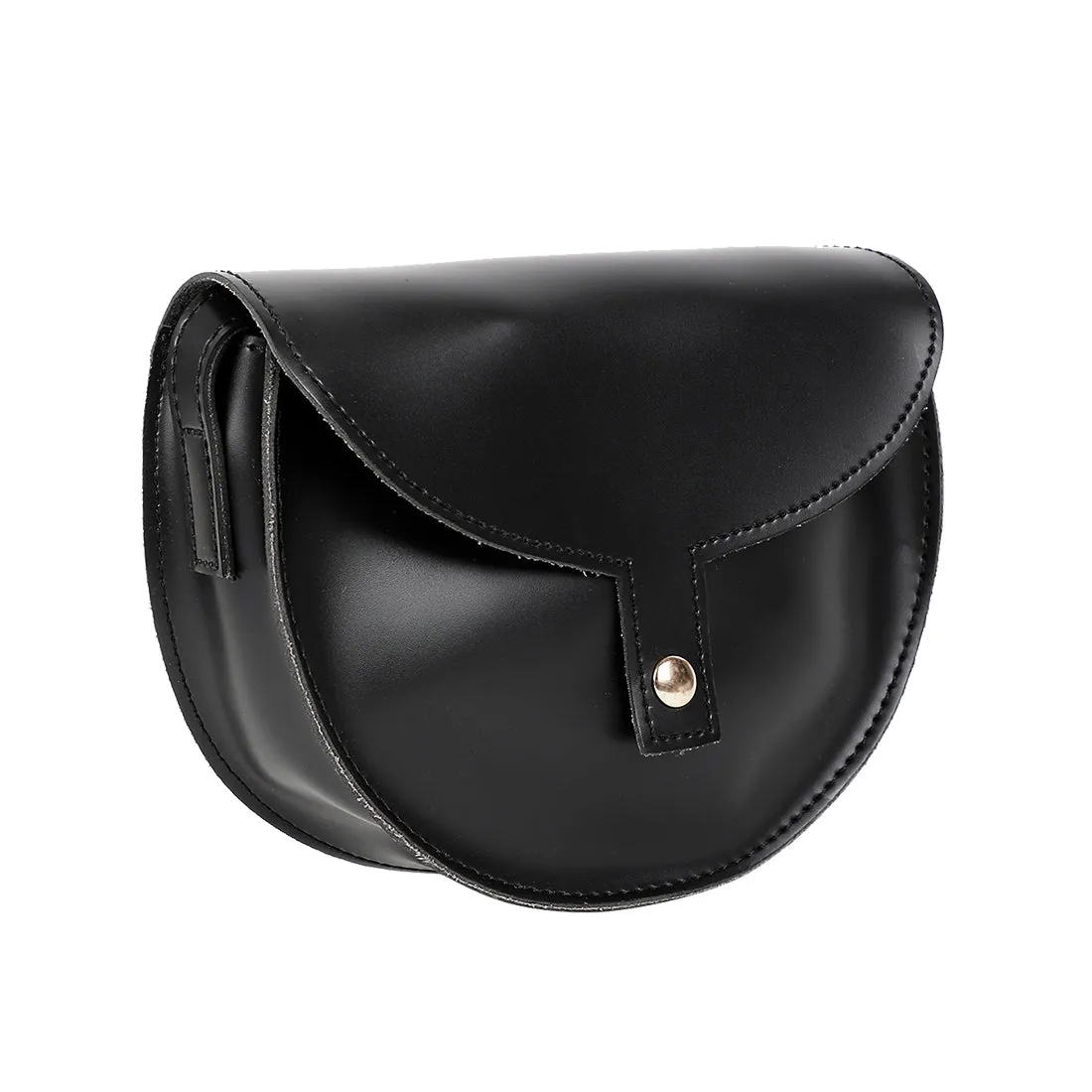 MINISO Retro Semicircle Crossbody Bag (Black)