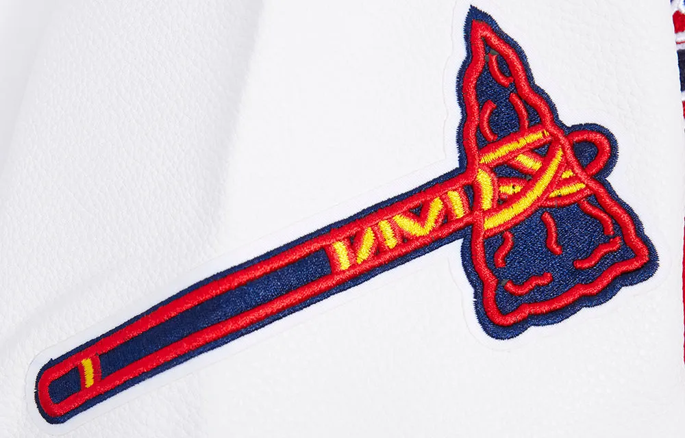 MLB ATLANTA BRAVES SCRIPT TAIL MEN'S RIB WOOL VARSITY (RED/WHITE/MIDNIGHT NAVY)