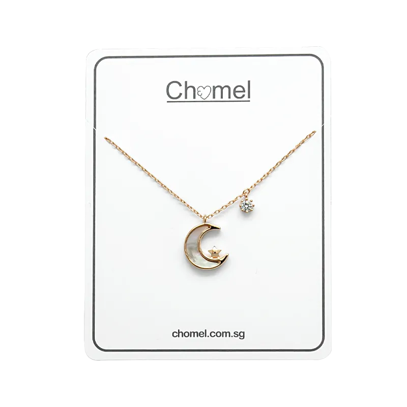 Moon & Star Mother of Pearl Necklace