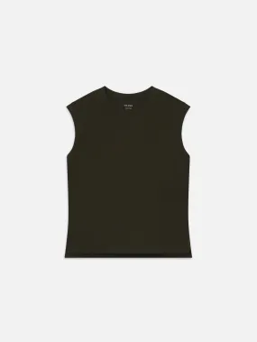 Muscle Crew Tank -- Military