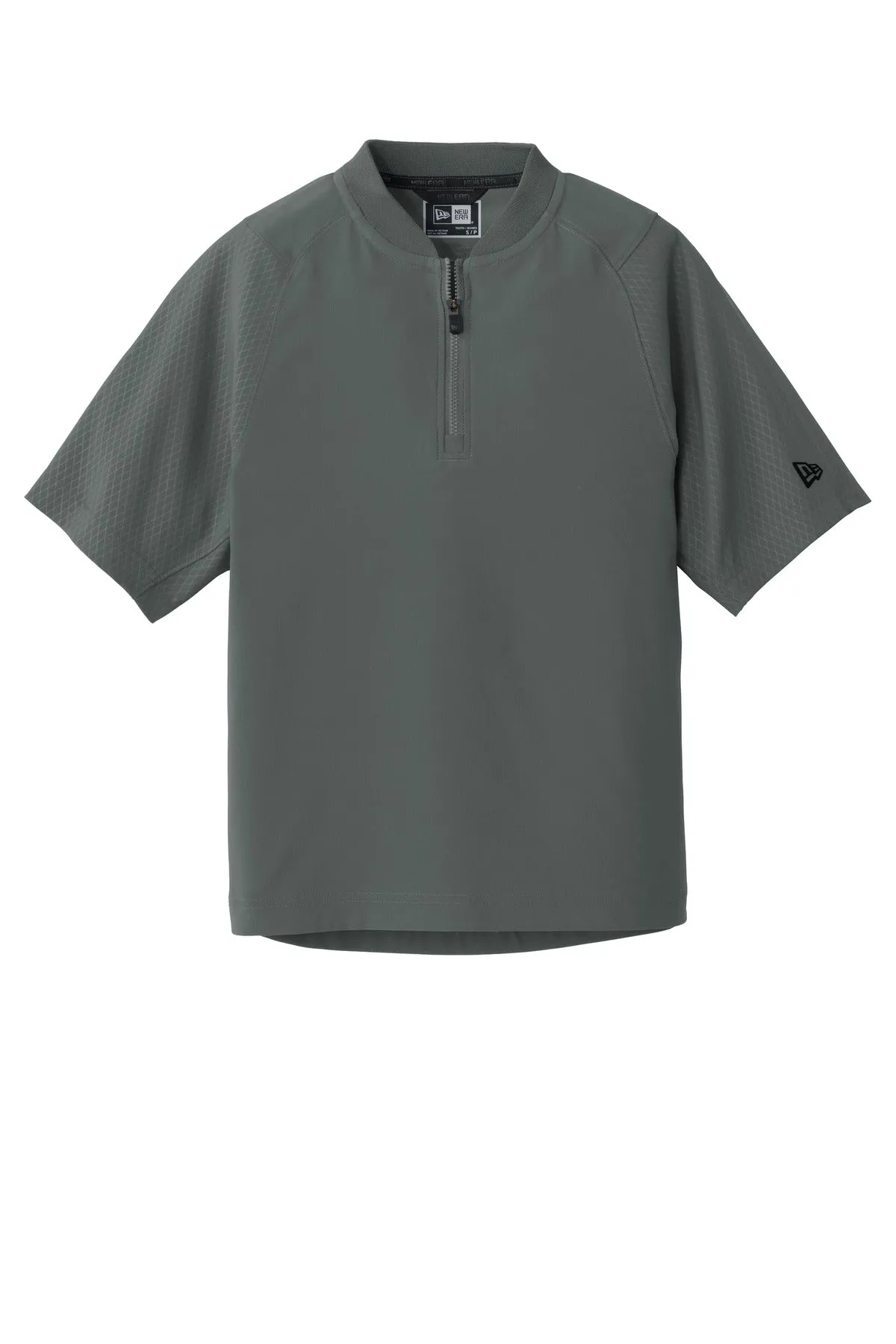 New Era Youth Cage Short Sleeve 1/4-Zip Jacket. YNEA600