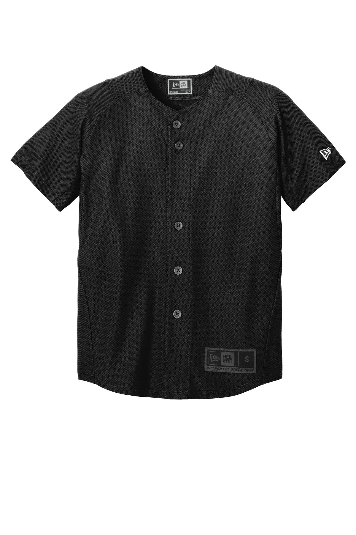 New Era Youth Diamond Era Full-Button Jersey. YNEA220