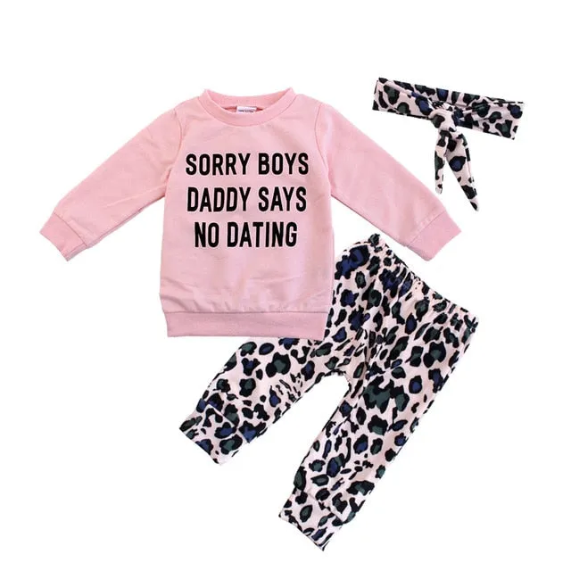 No Dating Baby Girl Set