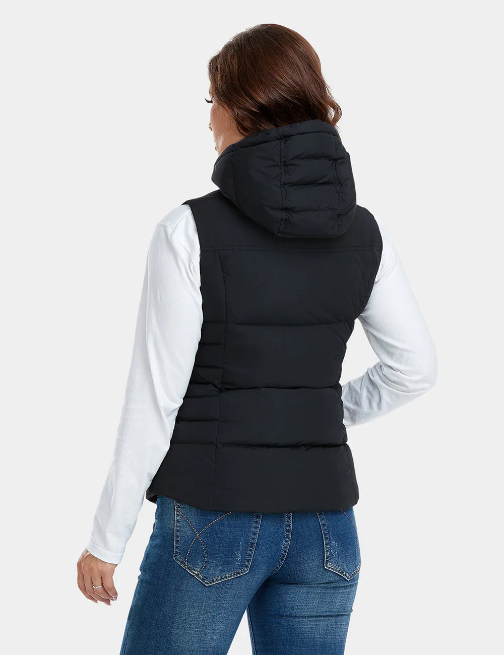 (Open-box) Women's Heated Down Vest - Slim Fit (Battery Set Not Included)