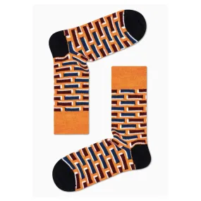 Orange Brick Wool Sock