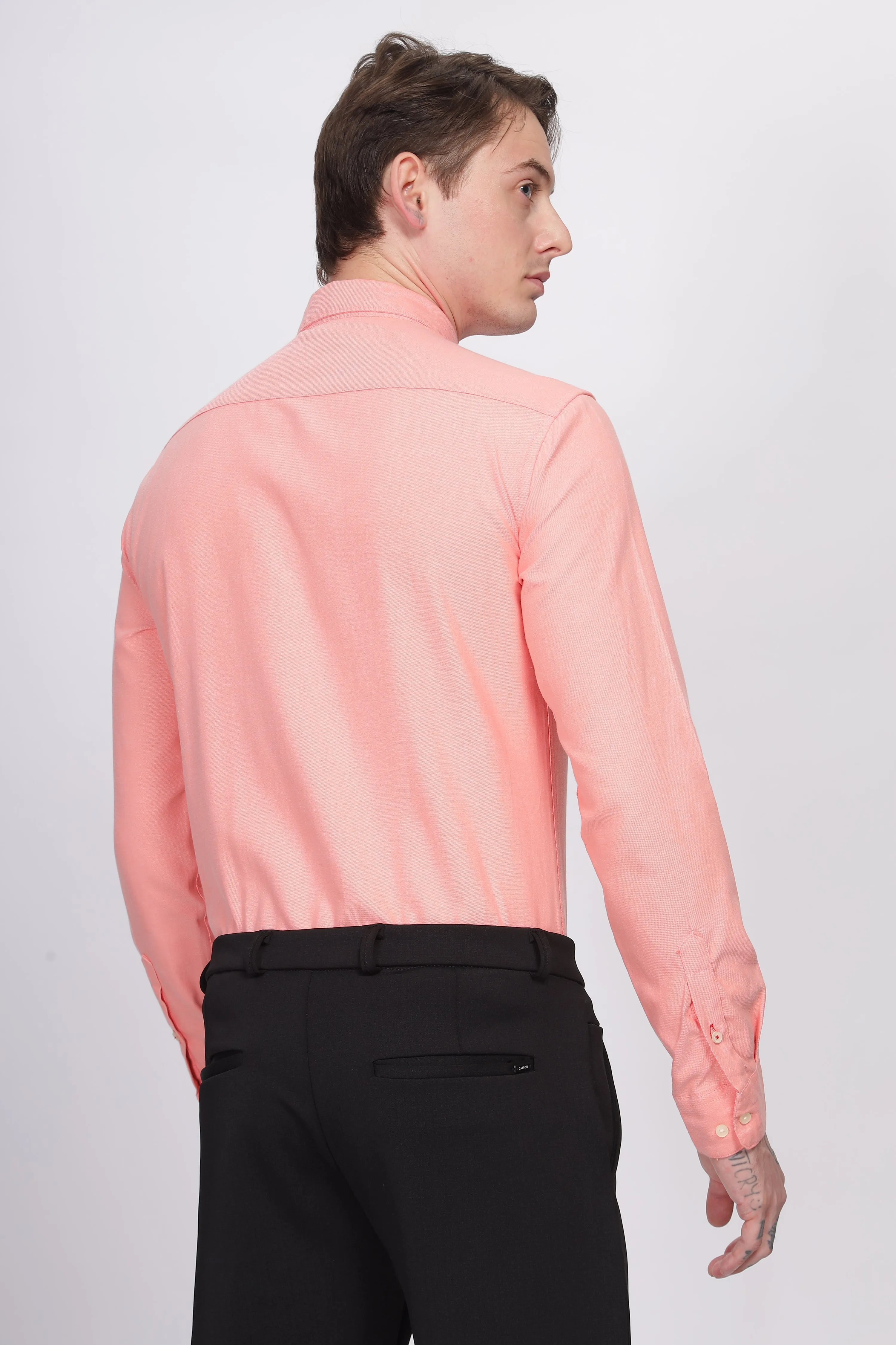 Oxford Formal Peach Shirt