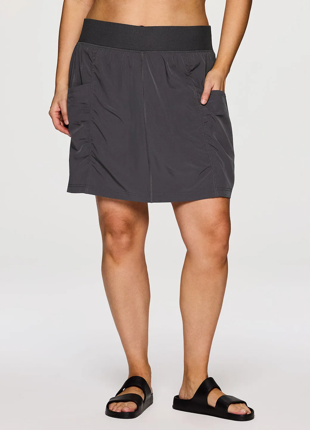 Plus All In Ruched 19" Skort