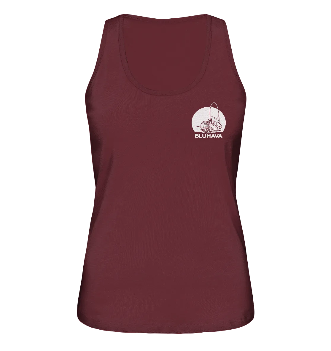 "Essential Coconut Boarder" - Damen Premium Organic Tank-Top