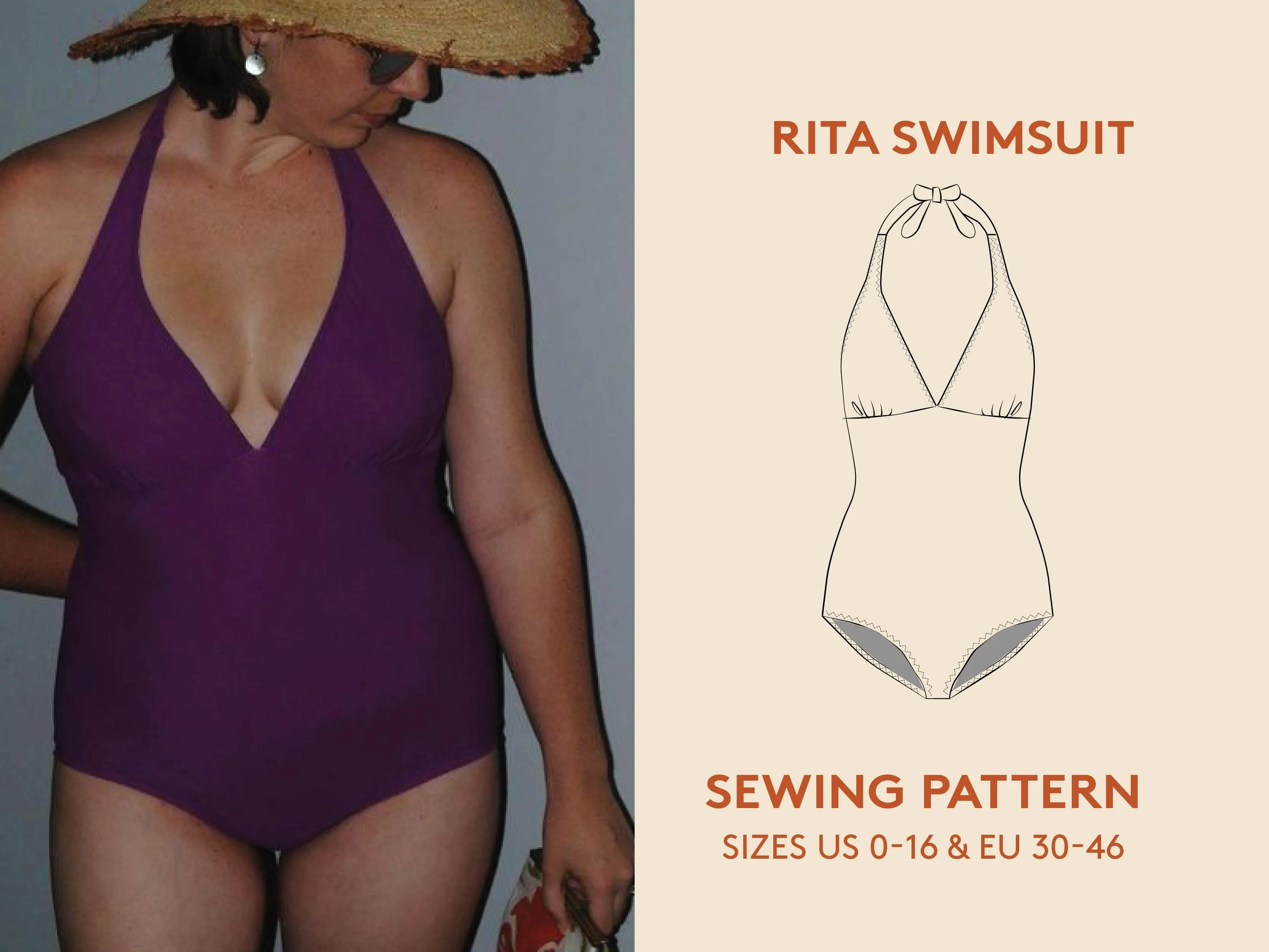 Rita Swimsuit Sewing Pattern