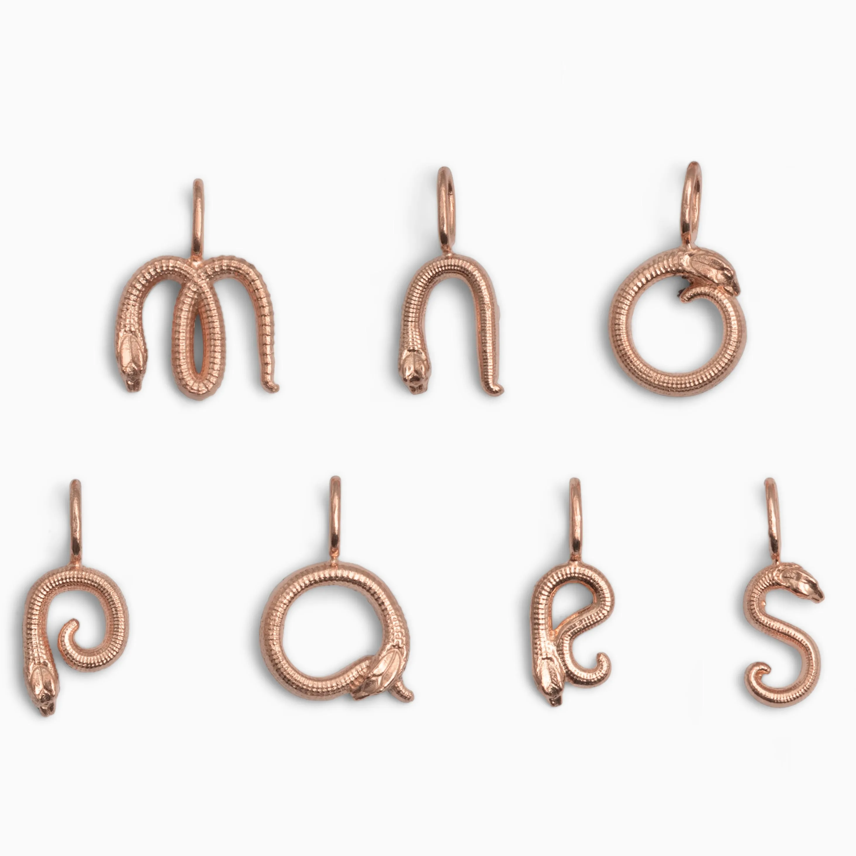 Rose Gold Nagini Letter Charm