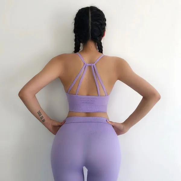 Seamless Strappy Sports Bra