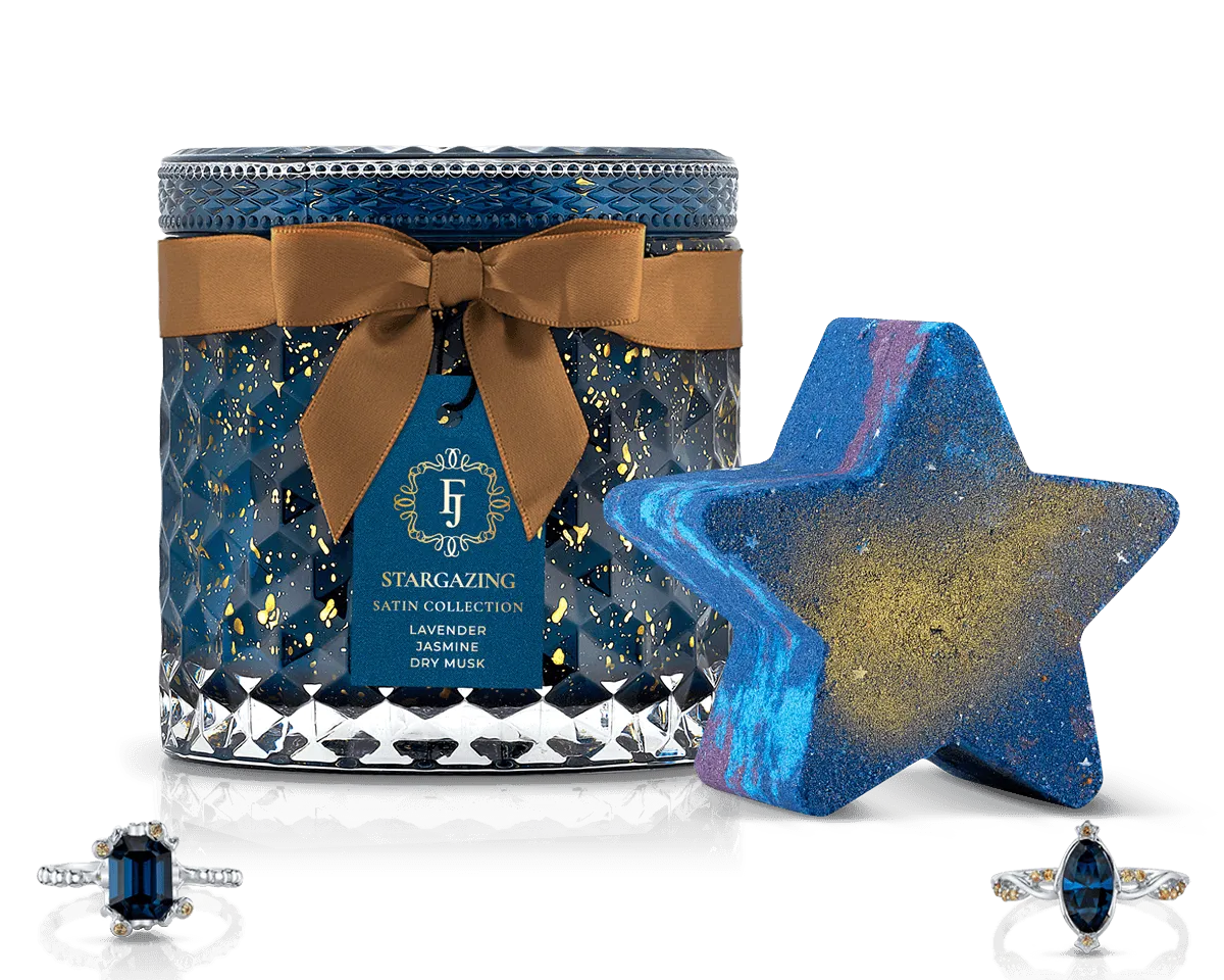 Stargazing - Satin Collection - Candle and Bath Bomb Set