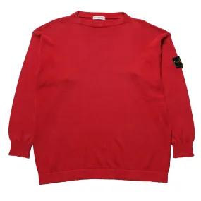 Stone Island SS 1994 Red Crew Neck Knit