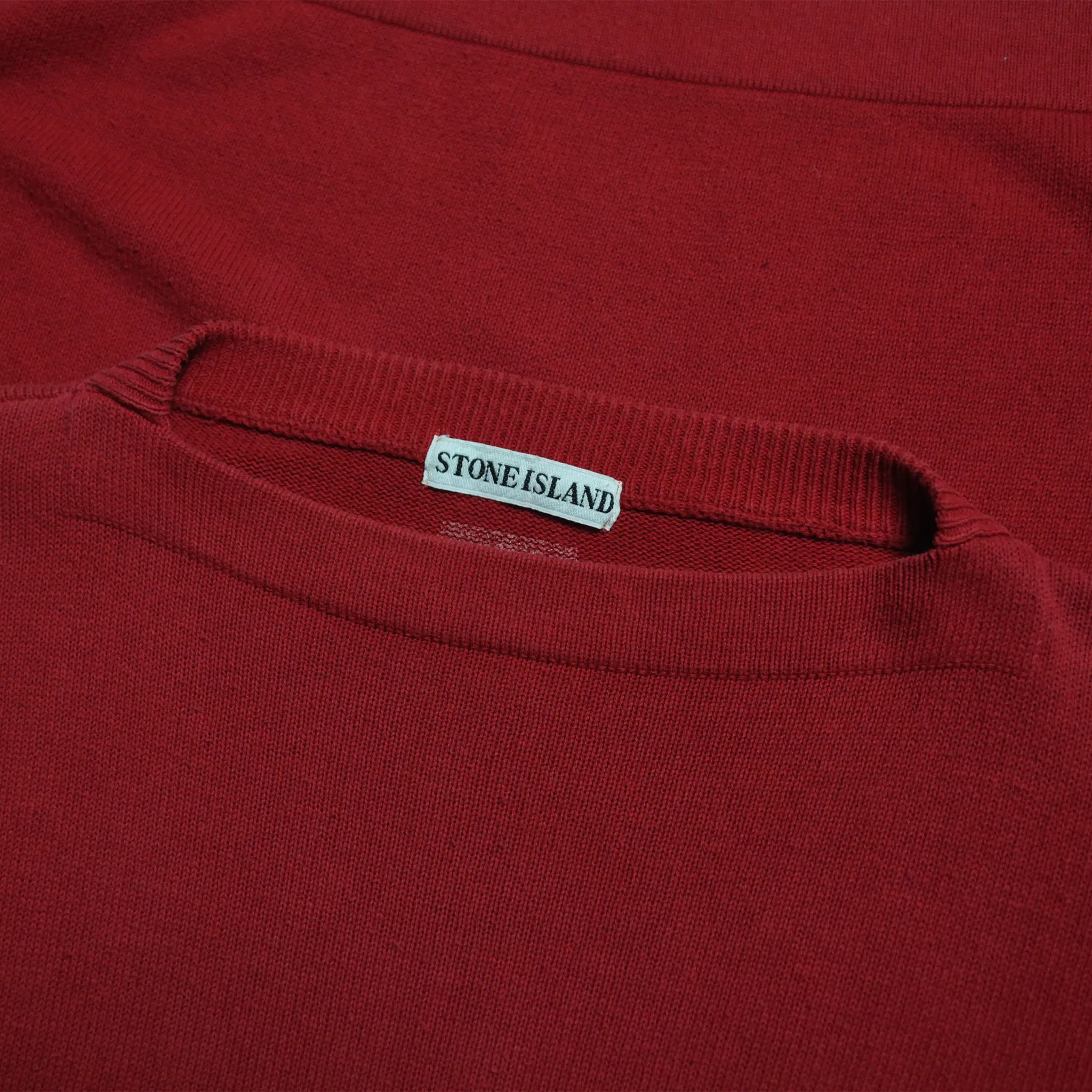 Stone Island SS 1994 Red Crew Neck Knit