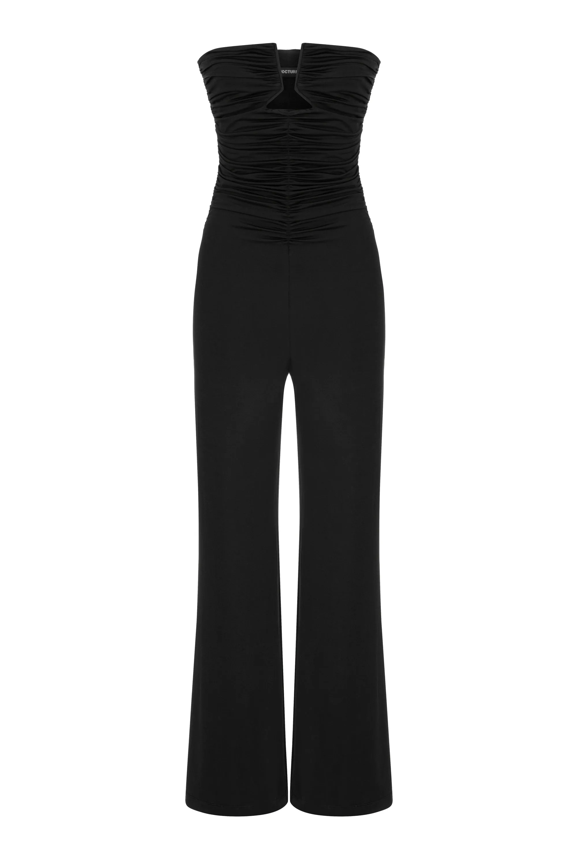 Strapless Draped Jumpsuit