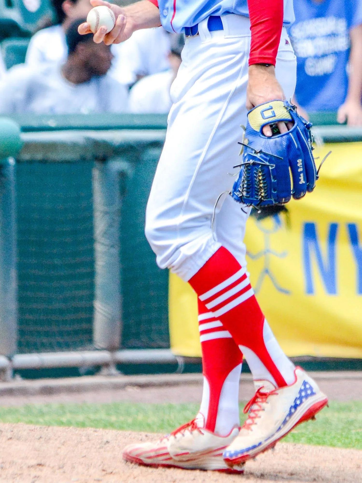 Striped Baseball Stirrups Pattern B