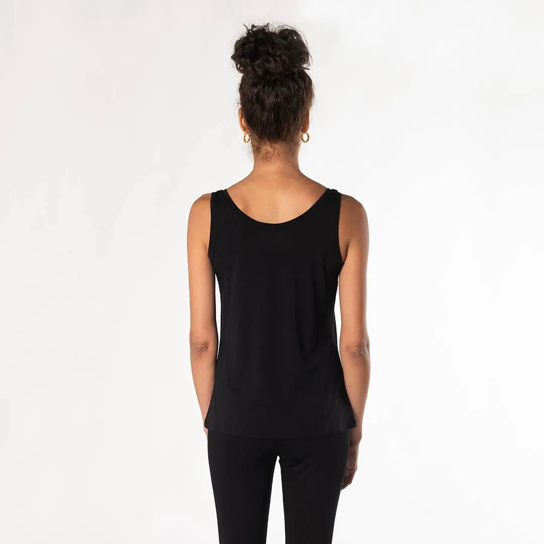 Terrera Cindy Bamboo Tank - Black