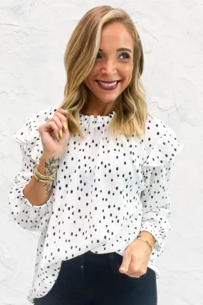 The Elayne Top - Polka Dot