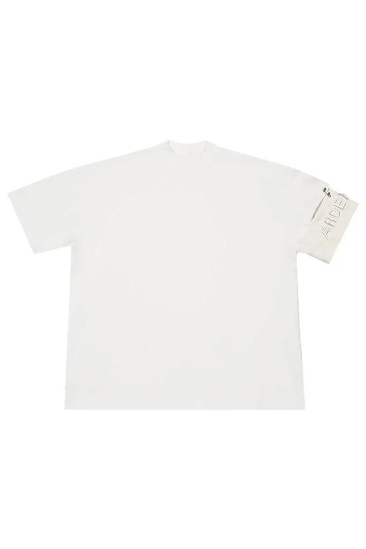 Unisex White Badged T-Shirt