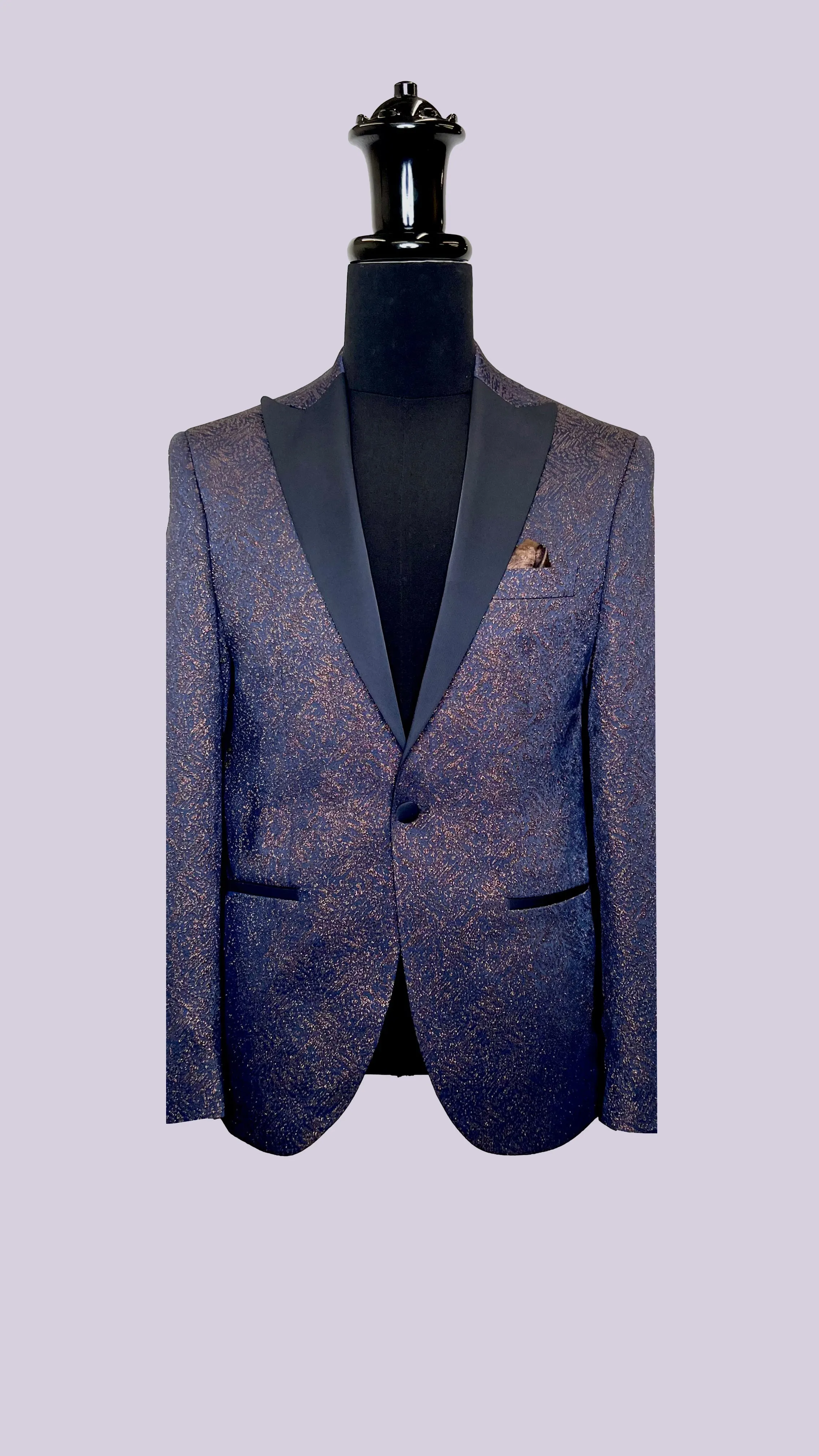 Vercini Exquisite Tuxedo Blazer with Jacquard Lining