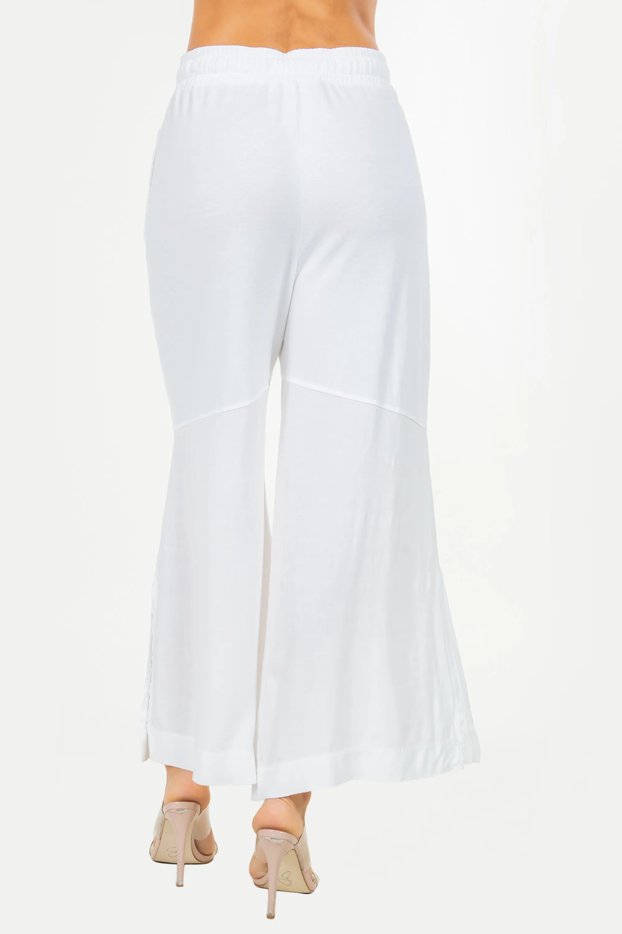 Wide-Leg Terry Lounge Pants