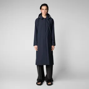 Woman's raincoat Asia in blue black